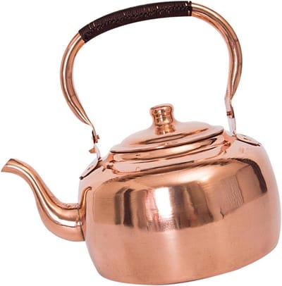 Koperen Ketel - Waterkoker Theepot - Snel Water Koken - Hoge Warmtegeleiding - 3 Liter Capaciteit - Rood Brons