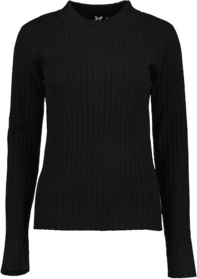 Blue Seven dames - Trui 248000 zwart ronde hals gebreid maat 38