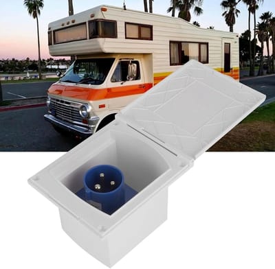 Waterdicht stopcontact buitenstopcontact 16 A 220 V - 240 V 3-polige bus voor camper caravan horse trailer.