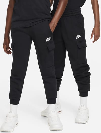NIKE - nike sportswear club fleece big kid - Sport joggingbroek jongens - Zwart