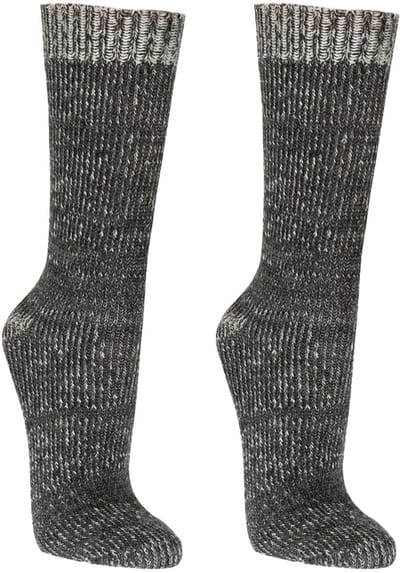 2 paar Sokken - alpacawol - 1 x Beige & 1x Grijs – Extra zacht – Mouline garen