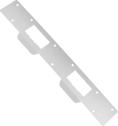 Deur Grendelplaat - Sluitplaat Versterking - Extra Beveiliging - Sterke IJzeren Constructie - 28x5x0.3cm - Zilver