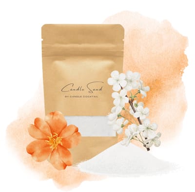 Candle Cocktail® 400g Geurend Kaarsenzand | Patchouli & Orange Blossom | Incl. 8 Lontjes