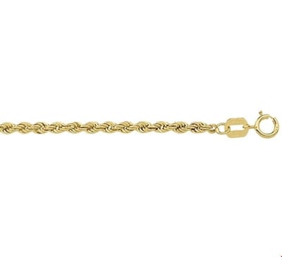 Huiscollectie 4008433 Collier Geelgoud Koord 2,0 mm
