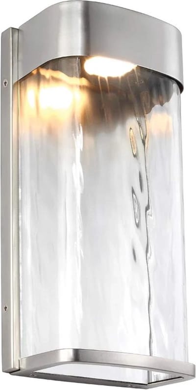 Feiss LED Wand Buitenlamp Bennie | 14W 2700K 1000Lm 27 | IP44 | Painted Brushed Steel