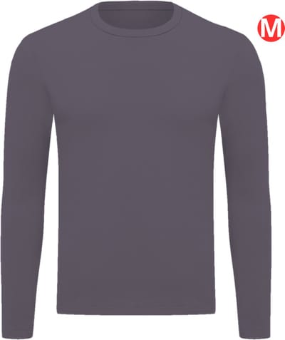 Bovista Thermokleding - Thermoshirt - Thermo - Voor Heren - Shirt - Betonkleur - Maat M