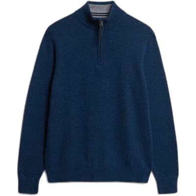 Heren trui van gemengde wol met opstaande kraag Superdry