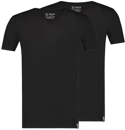 RJ Bodywear - Good Life - Heren T-Shirt V-Hals - Zwart - XL