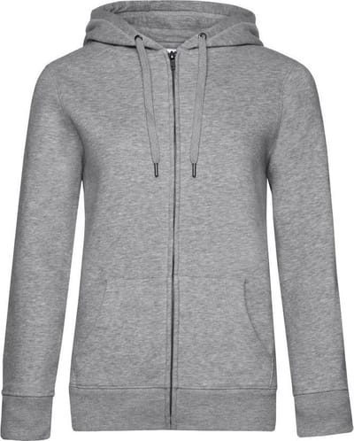 B&C Vrouwen/dames Koningin Hoodie (Grijze Heide)