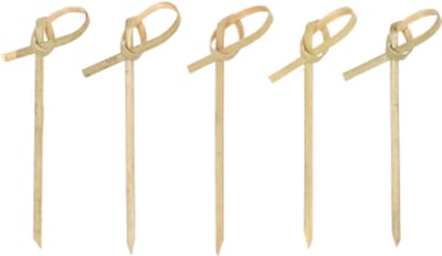 15x 40 Fingerfood prikkers pure 6 cm Knot