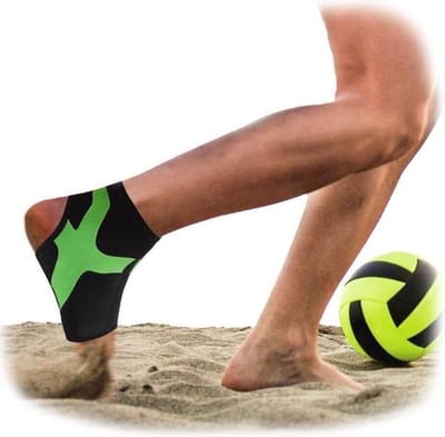 Orione Sport Enkelbrace Power Band Tape - Enkelbandage - Enkelsteun - Sportbrace - Rechts - Maat S - Zwart