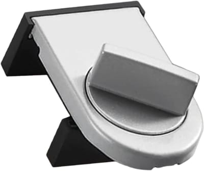 Kinderveiligheidsslot - Schuifdeur slot - Kinderen beschermen - Robuust metaal - 5.9 x 4.3 cm - Zilver