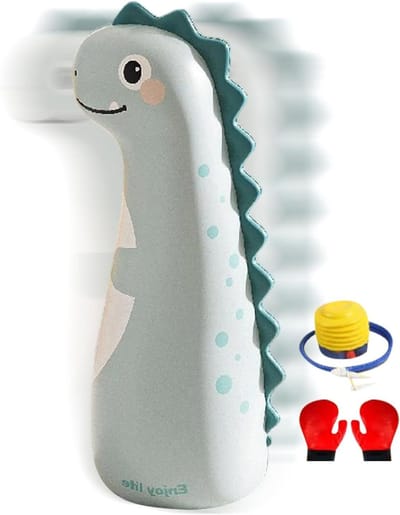 Opblaasbare Bokszak - Oefentas Kinderen - Actief Spelen - Versterkte Constructie - 119 cm - Dinosaurus