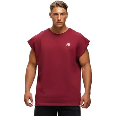 Gorilla Wear Bouse Cut Off Tanktop - Bordeauxrood - S