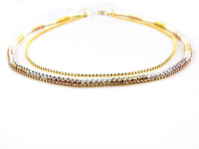 model Annabella ketting in zilver , zilver verguld en zilver roze verguld