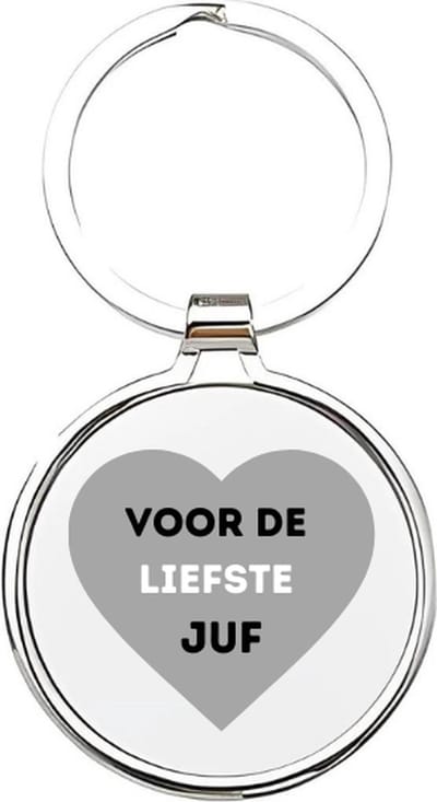 Akyol - voor de liefste juf Sleutelhanger - Juf - de leukste juf - jufvrouw - leraar - basisschool juf - lerares - docente - onderwijzeres - basisschool - meester - docent - middelbareschool lerares - de liefste juf - afscheidscadeau - 4 x 7,5 CM