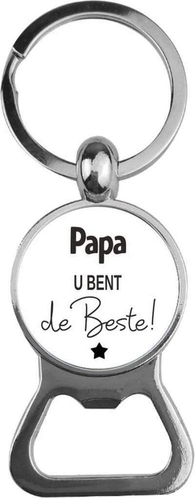 Bieropener Glas -  Papa U Bent De Beste