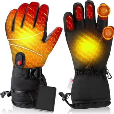 Oplaadbare Verwarmde Handschoenen voor Mannen en Vrouwen – 6000mAh Batterij, Instelbare Temperatuur, Ideaal voor Fietsen, Motorrijden, Skiën en Bergbeklimmen – Verwarmde Handschoenen