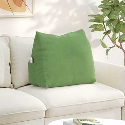 vidaXL - Rugkussen - Lichtgroen - 60 - x - 20 - x - 50 - cm - Corduroy - stof