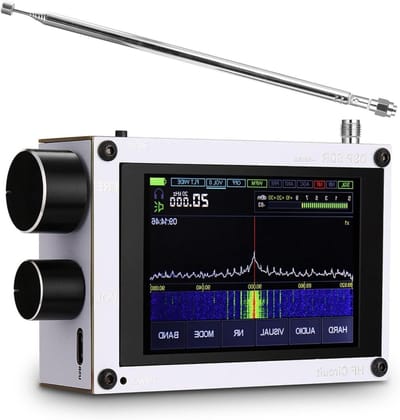Kortegolf Radio - Ontvanger - Buiten Luisteren - Breed Frequentiebereik - 35 inch IPS - Zilver