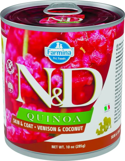 Farmina N&D Quinoa Skin & Coat Adult - Venison - 6 x 285 g