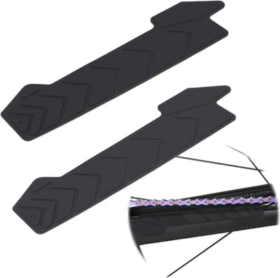 Bicycle Chain Support Bescherming, 2 Stuks MTB Siliconen Frame Beschermers voor Fietskettingen, Geschikt voor Alle Fietstypes, BMX, Racefietsen en Mountainbikes