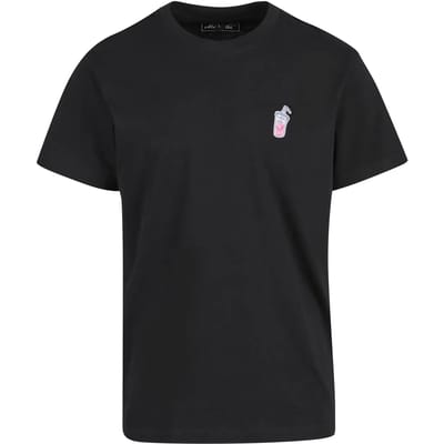 Mister Tee - Good Vibes Drink EMB Heren Tshirt - XS - Zwart