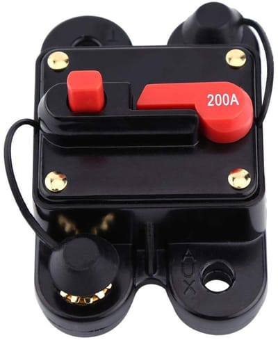 Dailygoody - Reset fuse - 12V power switch - Voor auto boot en fiets - 200A capaciteit - Veiligheid - Elektrische aansluiting - Geschikt voor voertu