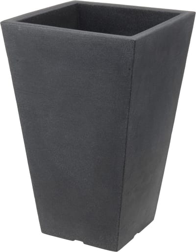 In & Out Deco Bloembak- Bloempot kunststof - hoog 68 cm - vierkant 40 cm