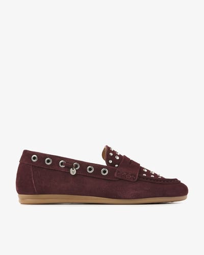 VIA VAI June Macy Loafers Dames - Suède - Bordeaux - Maat 36