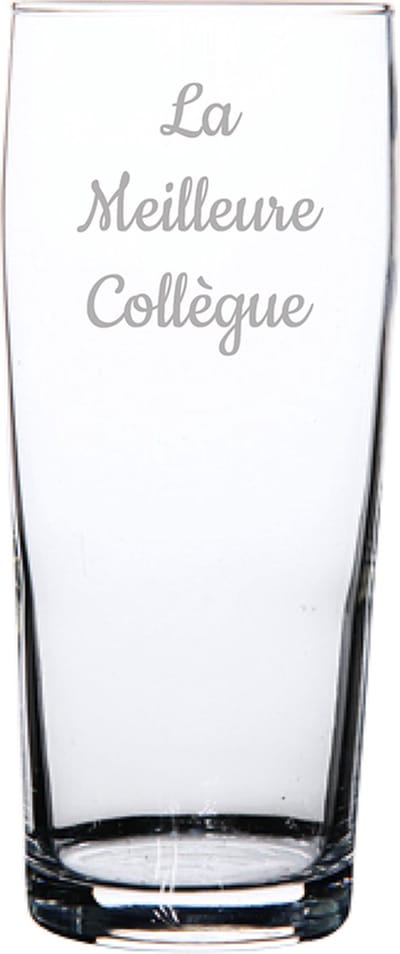 Bierfluitje gegraveerd - 19cl - La Meilleure Collègue