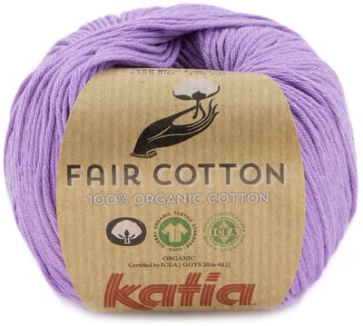 Katia Fair Cotton - 49 lila - Biologisch Katoengaren