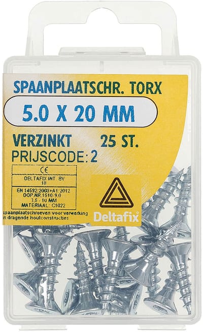 Deltafix - Sp.pl.schr.torx 5,0x20mm vz 25st