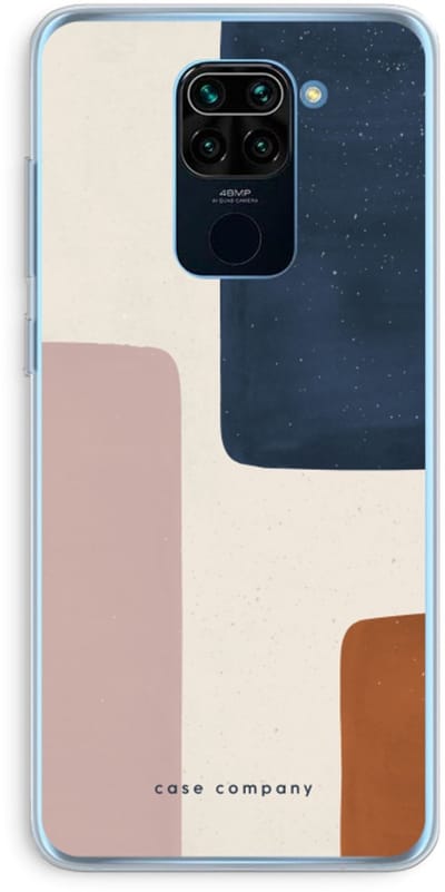 Case Company® - Hoesje geschikt voor Xiaomi Redmi Note 9 hoesje - Geo #5 - Soft Cover Telefoonhoesje - Bescherming aan alle Kanten en Schermrand