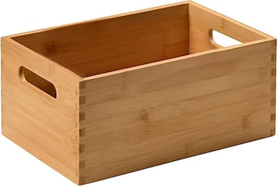Opbergdoos bamboe FSC 28,5 x 18,5 x 13 cm bruin