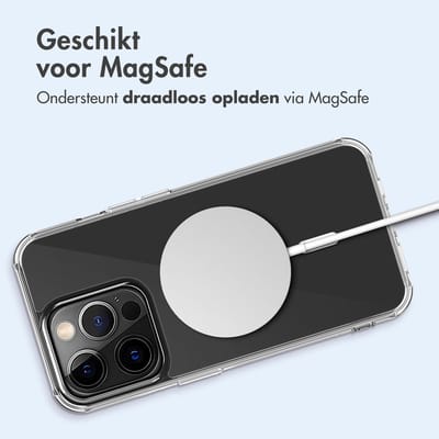 imoshion Hoesje - Geschikt voor Apple iPhone 14 Pro - Protective Backcover geschikt voor MagSafe - Transparant
