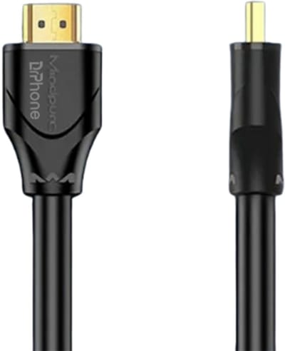 DrPhone HDMI 2.0 Kabel – 4K/60Hz HDR 3D – 18Gbps – 1080P/2160P – Vergulde Connectoren – Ondersteuning voor 3D, HDR - 1M - Zwart
