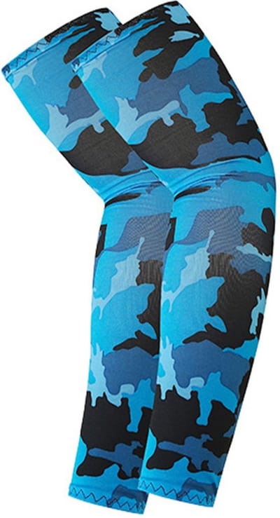 Nivard Armwarmers Dames & Heren - Armstukken - Polswarmers - Winter - Blauwe Camouflage