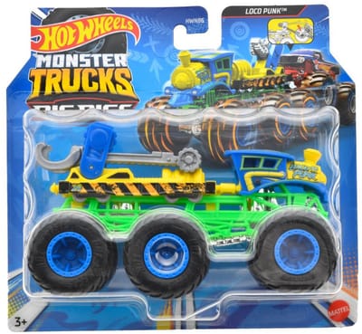 Hot wheels Monster Jam truck Big Rigs Loco Punk - monstertruck 14 cm schaal 1:64