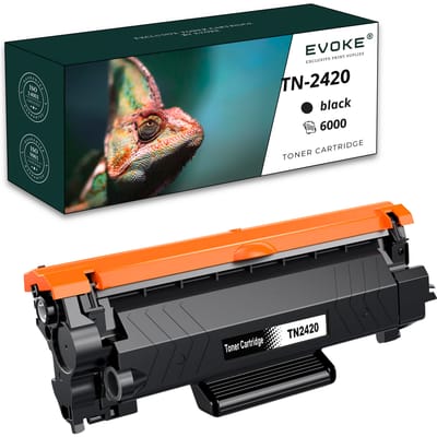 Evoke Compatibele Toner voor Brother Tn2420 XL Tn-2420 Tn2420 Zwart 6000 Pagina's Hl-L2312D L2352Dw L2372Dn; Dcp-L2512D L2532Dw; Mfc-L2712Dn L2712Dw L2732Dw L2752Dw