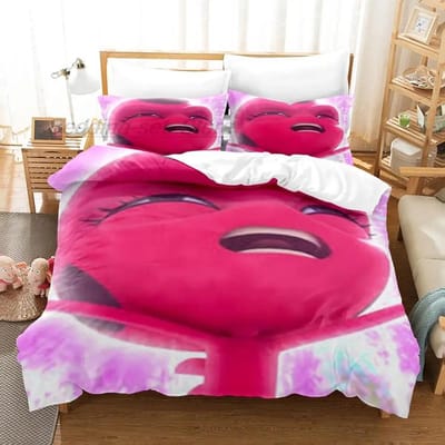 Nieuwe Bibble Meme Beddengoed Collectie Enkel Tweepersoons Volledig Queen King Size Bed Collectie Volwassen Kinder Slaapkamer Dekbedovertrek Collecties 3D Anime Met Beddengoed Lijn US Twin 172x218cm