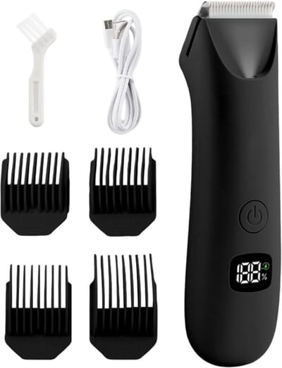 Lichaamsverzorging Trimmer - Heren Bodygroomer - Intieme Zones - Digitaal Display - 14 x 3.7 cm