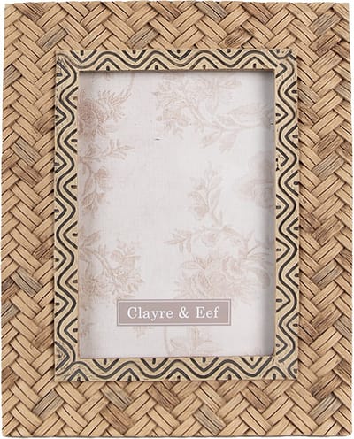 Clayre & Eef Fotolijst 10x15 cm Bruin Polyresin