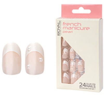Royal Cosmetics | Salon Nails French Manicure Pearl - incl. nailglue - 24 stuks