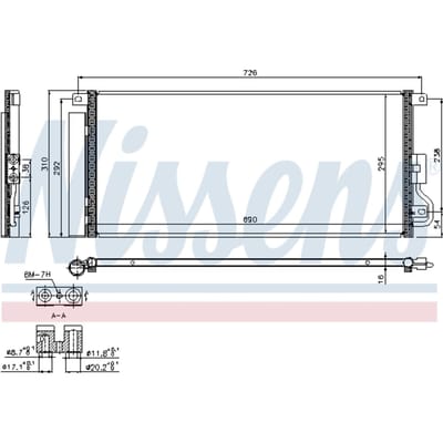 Condensator, airconditioning NISSENS 940390