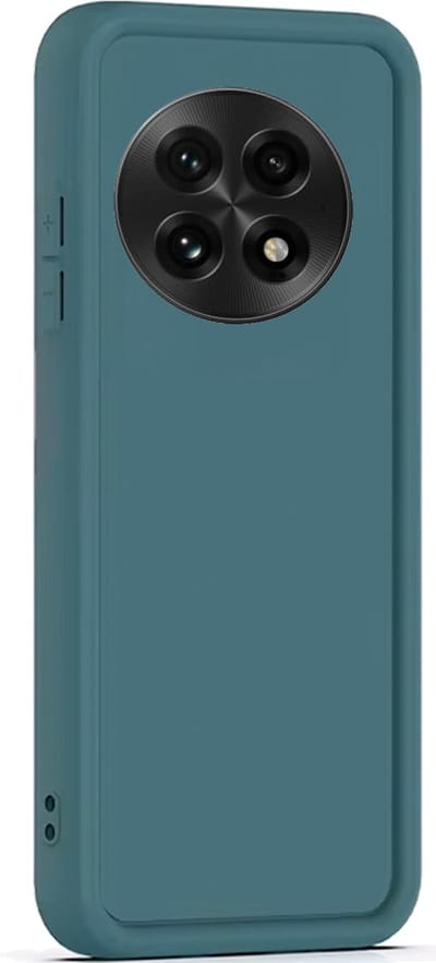 Hoesje geschikt voor OnePlus 13 - Versterkte randen - Bescherming Camera & Scherm - Matte Design Teal Groen