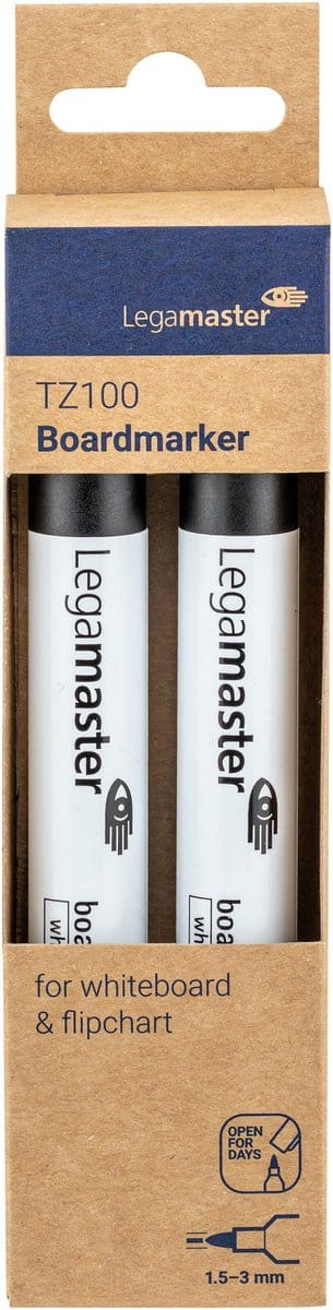 Whiteboardmarker Legamaster TZ100 1,5-3mm Rond Zwart