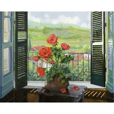 Diamond Painting 5D vensterbank rode roos foto van strass Home Decor borduurwerk 20X30CM