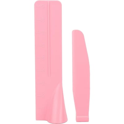 1 Set Verstelbare Hoogte Crèmeschraper Taartmeter met Schaal Keukengerei voor Fondanttaart white