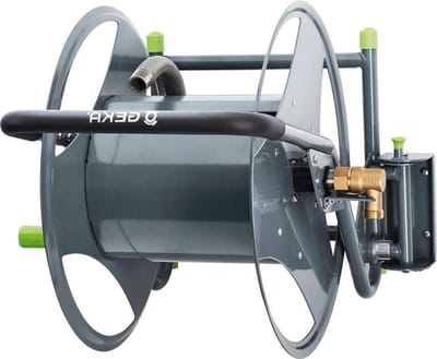 GEKA plus slanghaspel P40 (voor drinkwater, frame gepoedercoate stalen buis, aansluitingen G 3/4", 4 standen vergrendelbaar, wandmontage) 42.8602.9